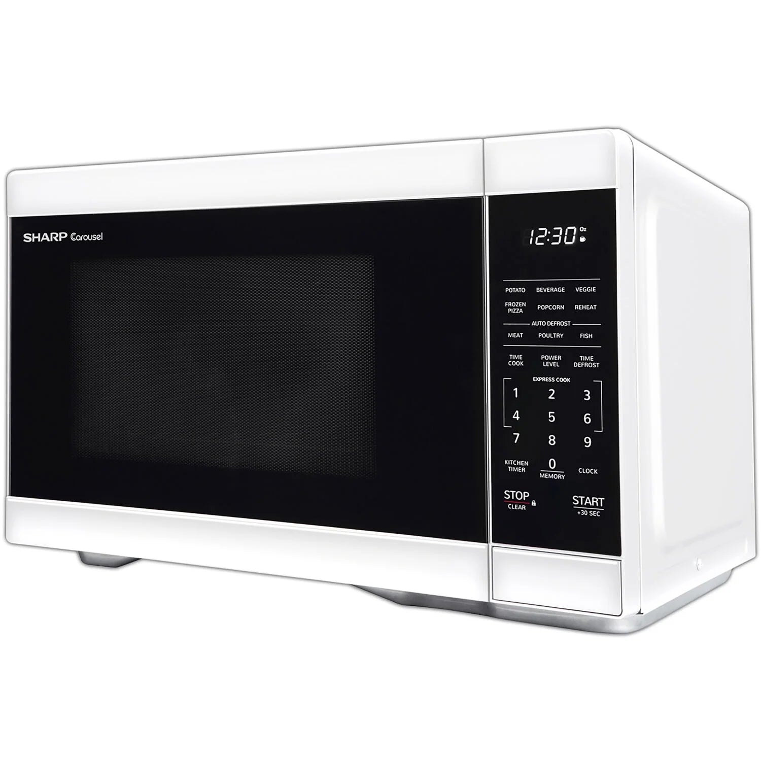 Sharp 1.1-Cu. Ft. Countertop Microwave Oven in Black