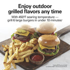 Hamilton Beach 6-in-1 Air Fryer Toaster Oven Combo & Electric Indoor Grill with Sure Crisp Technology, Stainless Steel