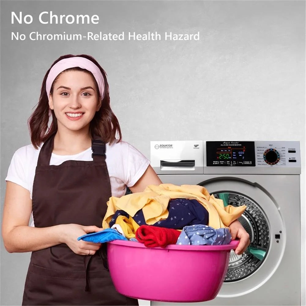 Equator Digital Touch 18 lbs Compact 110V Washer 1400 RPM 4 Memory & 16 Programs