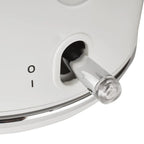 Haden Dorset 1.7 Liter Electric Water Kettle with Base, Putty & Chrome