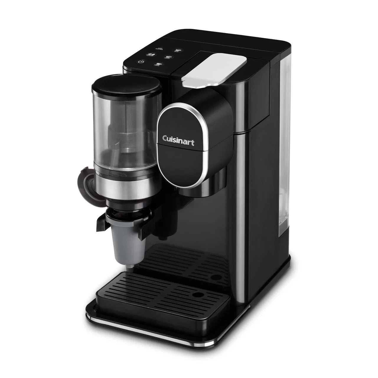 Cuisinart Grind & Brew Classic Black Single Serve Coffee Maker with Built-In Grinder