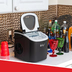Deco Compact Countertop Ice Maker, 26LBs in 24HRs, 9 Bullet Ice Cubes Ready in 6 Minutes, Stainless Steel