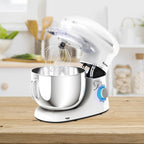 Costway 6.3 QT Tilt-Head Food Stand Mixer 6 Speed 660W wIth Dough Hook, Whisk & Beater Black
