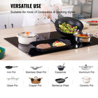 KFFKFF Ceramic Cooktop, 30" 4 Burners Induction Stovetop, 240V 7200W with Touch Control, Timer & Child Lock, 9 Temperature Levels for Diverse Culinary Tasks