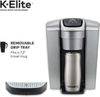Keurig K-Elite Coffee Maker, Single Serve K-Cup Pod Coffee Brewer, With Iced Coffee Capability & 3-Month Brewer Maintenance Kit Includes Descaling Solution, Water Filter Cartridges & Rinse Pods