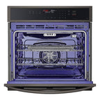 LG WSEP4723D 30 inch Black Stainless Steel Single Electric Wall Oven