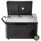 VEVOR Car Refrigerator 48Qt, Dual Zone Car Fridge Freezer12/24V DC & 110-240V AC Electric Compressor Cooler for Truck Vehicle RV