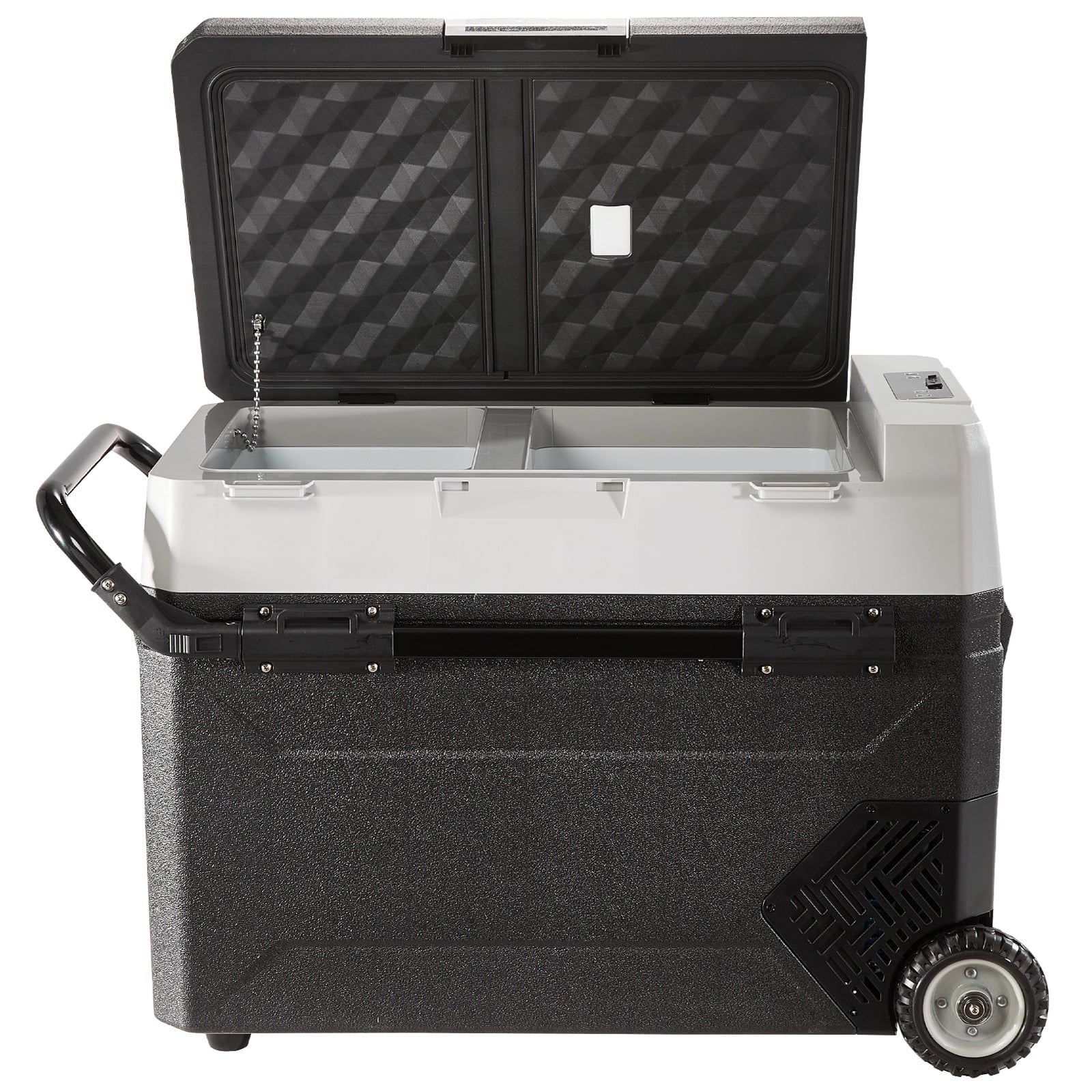 VEVOR Car Refrigerator 48Qt, Dual Zone Car Fridge Freezer12/24V DC & 110-240V AC Electric Compressor Cooler for Truck Vehicle RV