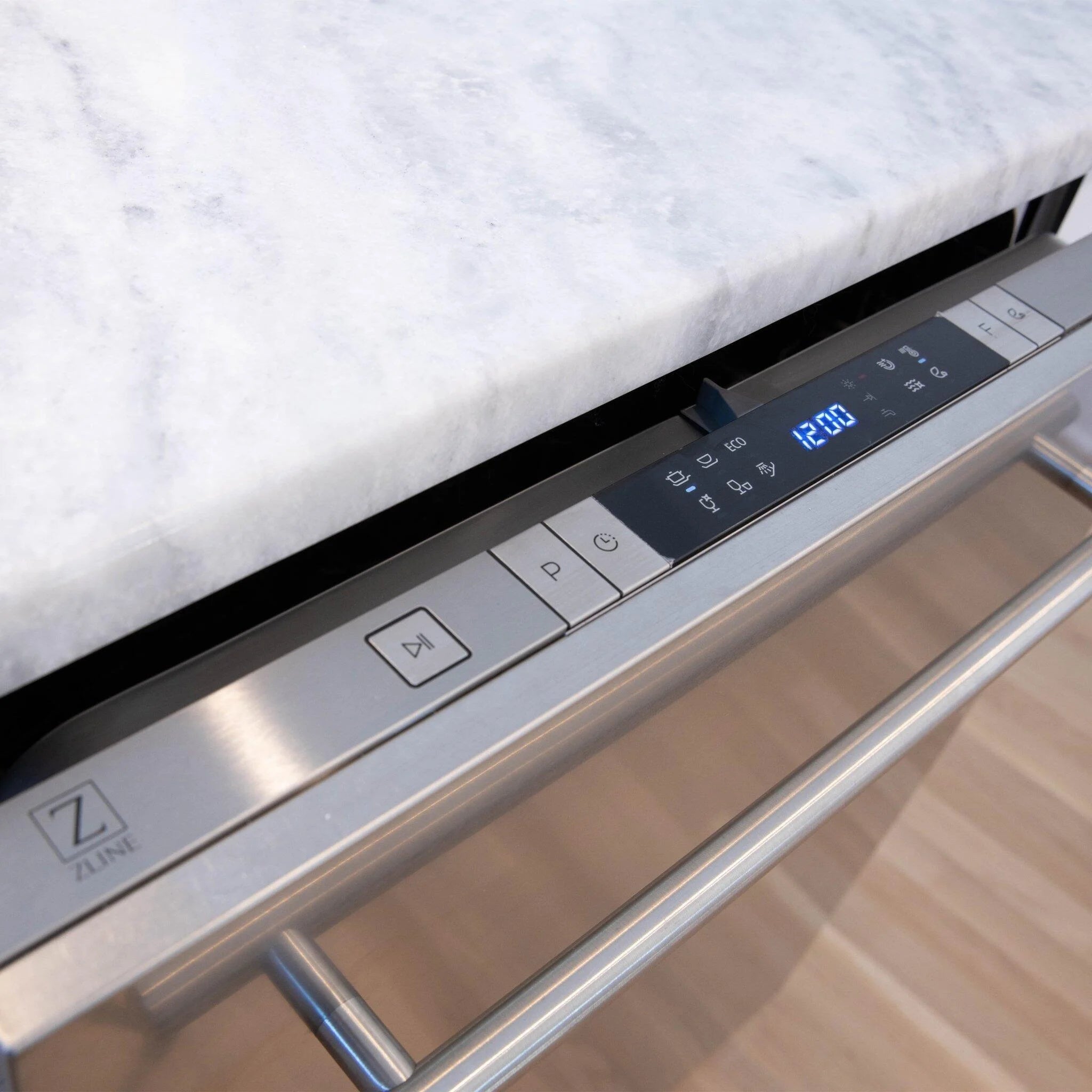 ZLINE 24 in. Top Control Dishwasher with Stainless Steel Tub and Modern Style Handle, 52dBa (DW-24)
