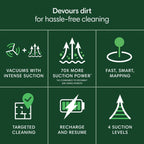 iRobot Roomba 105 Vac Robot Vacuum and Self-Charging Dock with Intense Power Lifting Suction, LiDAR�?Navigation, Multi-Surface Cleaning,