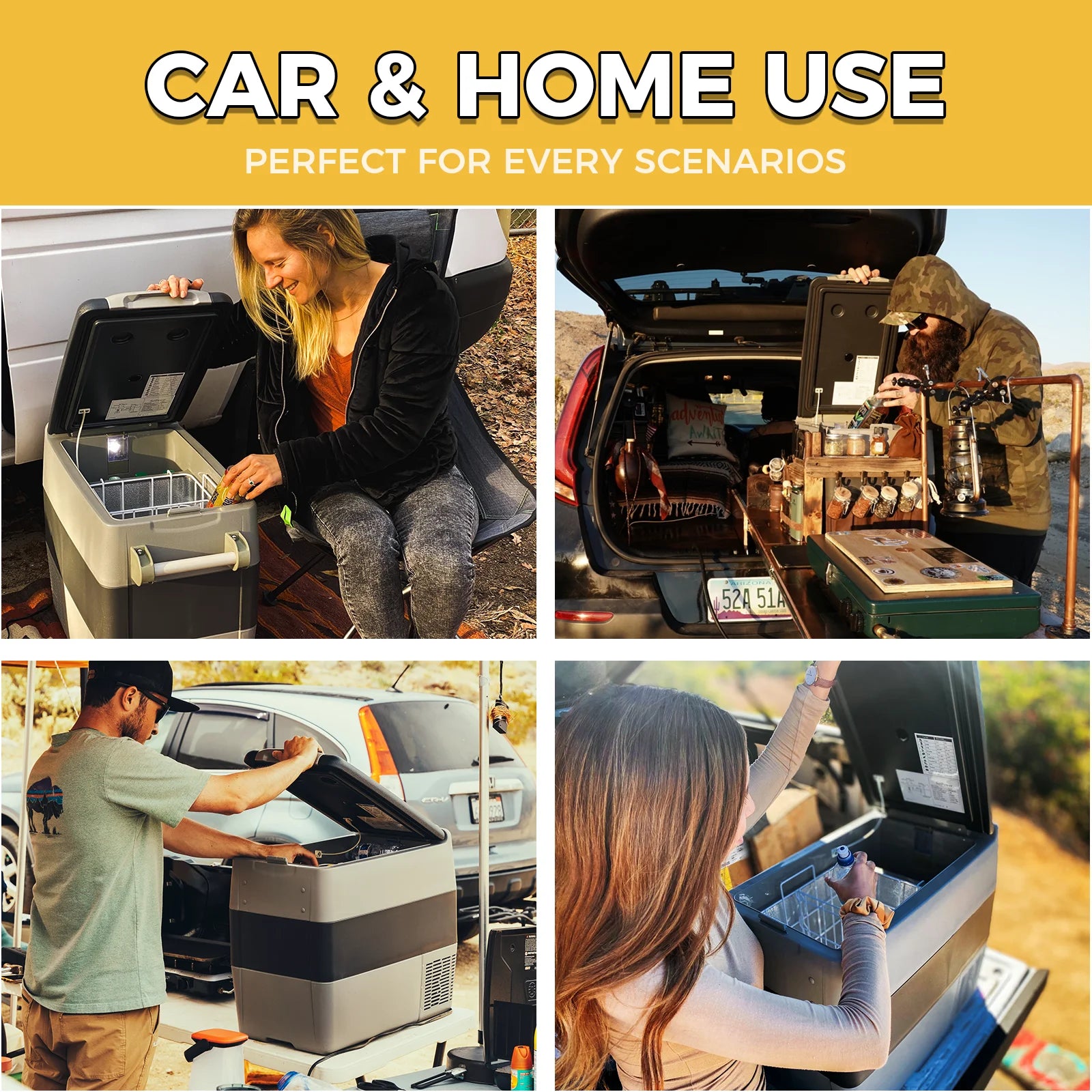Setpower AJ30 Portable Refrigerator with Cover Car Refrigerator for Camping RV