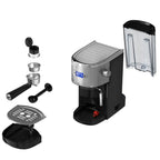 Electactic NEW Coffee Maker 2.0, with 20BAR Extraction, LED Display, 1.2L Water Tank, PCB Electronic Temperature Control, Steam Milk Frother, for Home, Office, Coffee Shop - Black