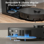 dreame L40 Ultra Robot Vacuum with Removable & Liftable Mop, Extendable & Liftable SideBrush, 11,000Pa Suction, 149a?? Mop & Washboard Self Cleaning, Auto-Empty, Auto Refill, Voice Control