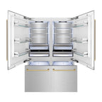 ZLINE KITCHEN AND BATH RBIVZSN60CB french door built in refrigerator