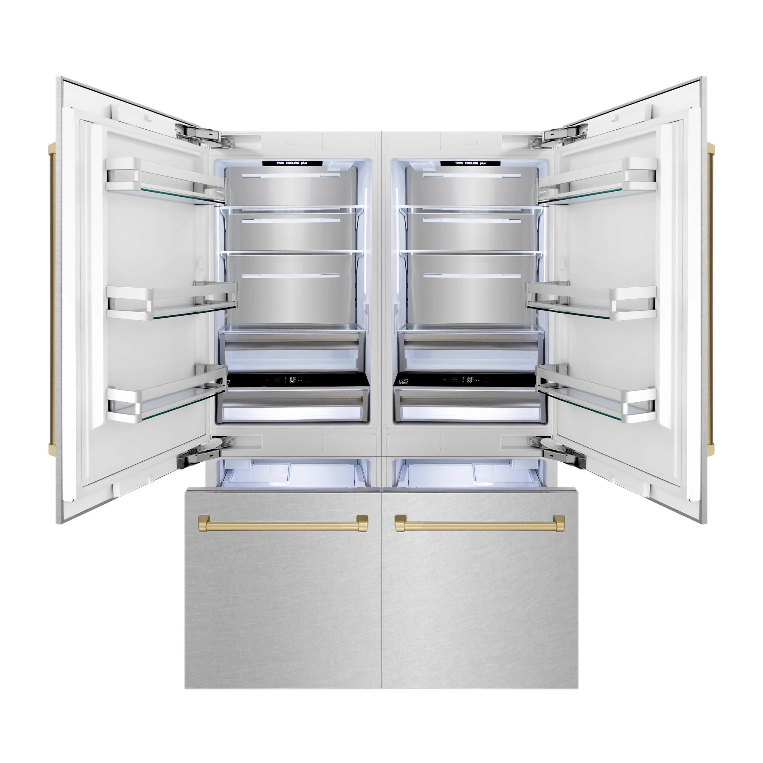 ZLINE KITCHEN AND BATH RBIVZSN60CB french door built in refrigerator