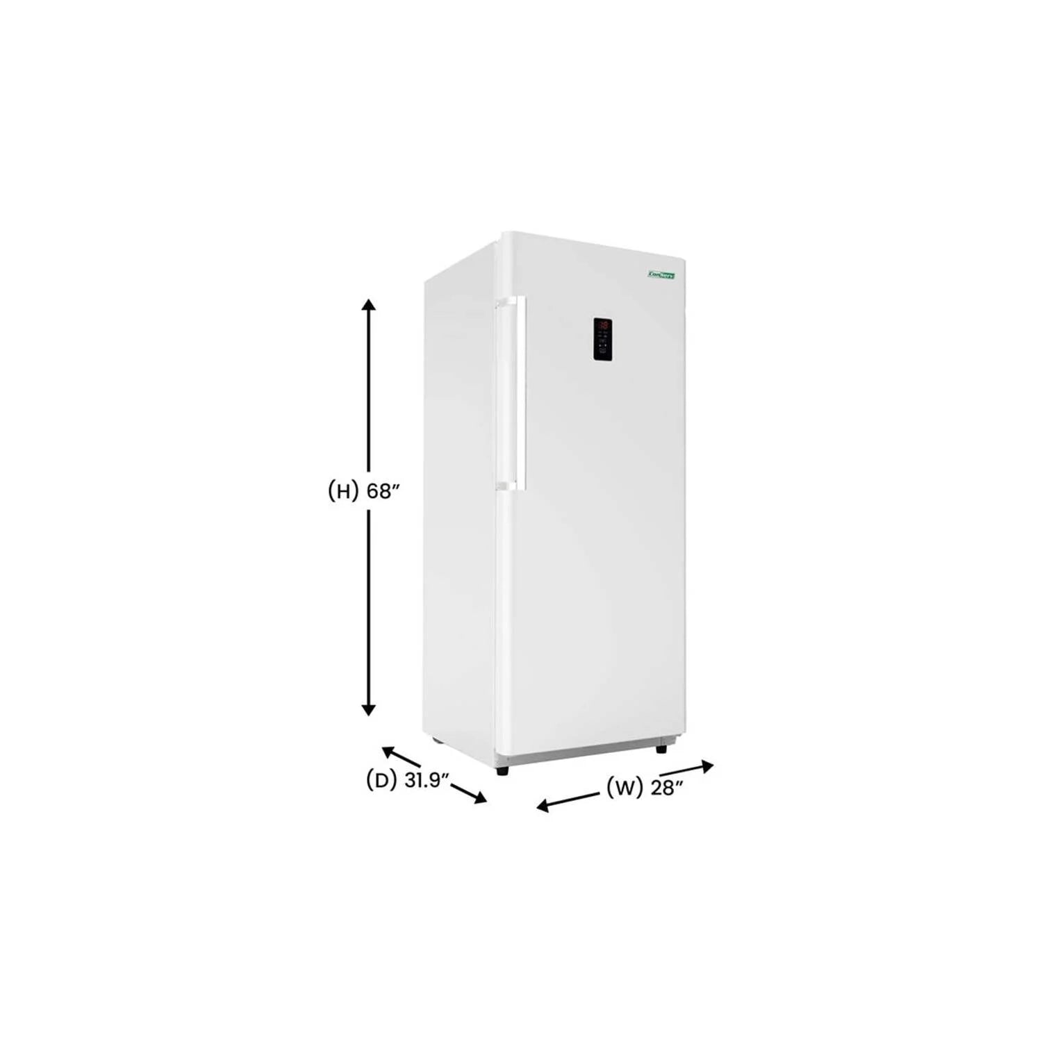 Conserv 17 cu. ft Convertible Upright Freezer/Refrigerator in Stainless