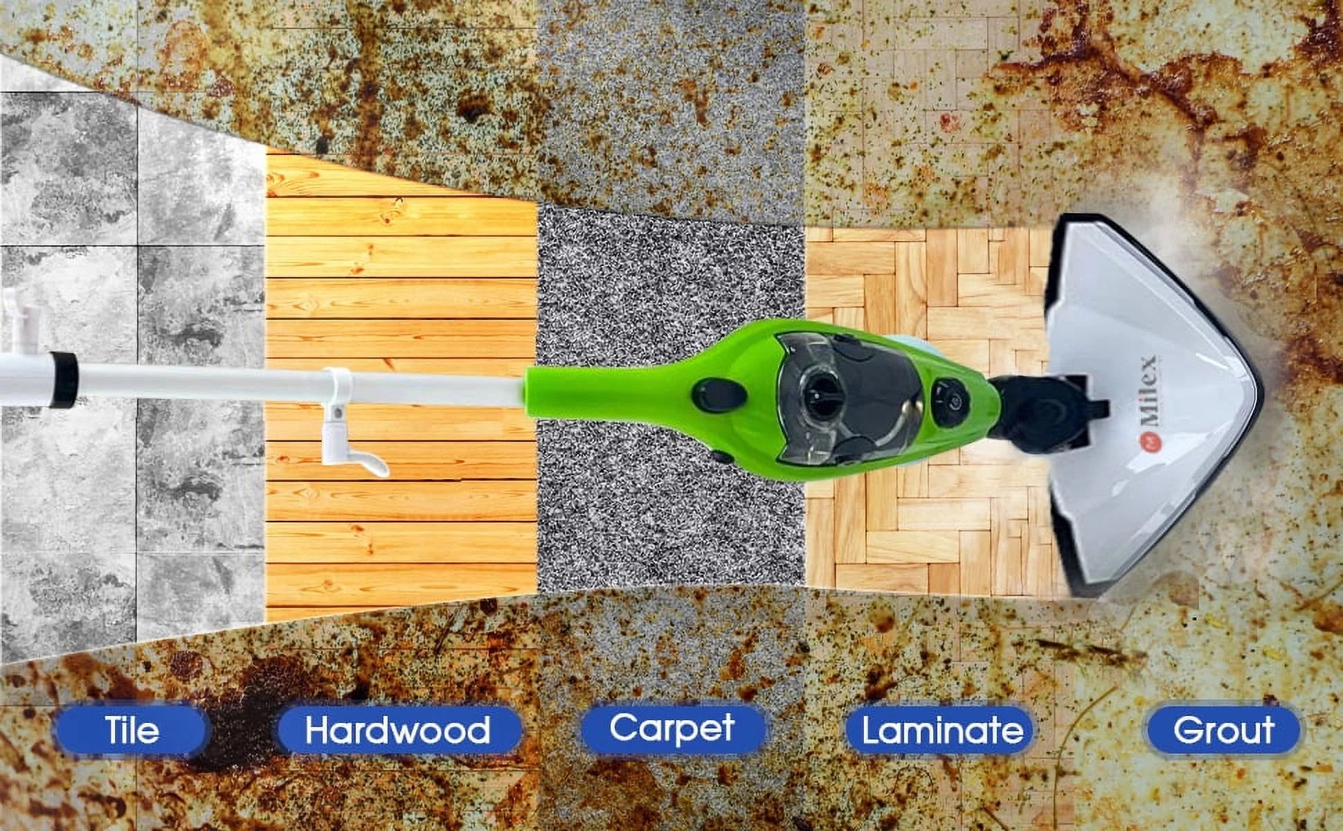 MultiPurpose Handheld Steam Cleaner-As Seen On TV - STEAM-X MOP 6 in 1