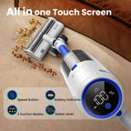 INSE Lightweight Cordless Vacuum with 30Kpa Powerful Suction & 60 Mins Runtime, Stick Vacuum  for Carpet, Tile, Pet Hair, Hardwood Floors