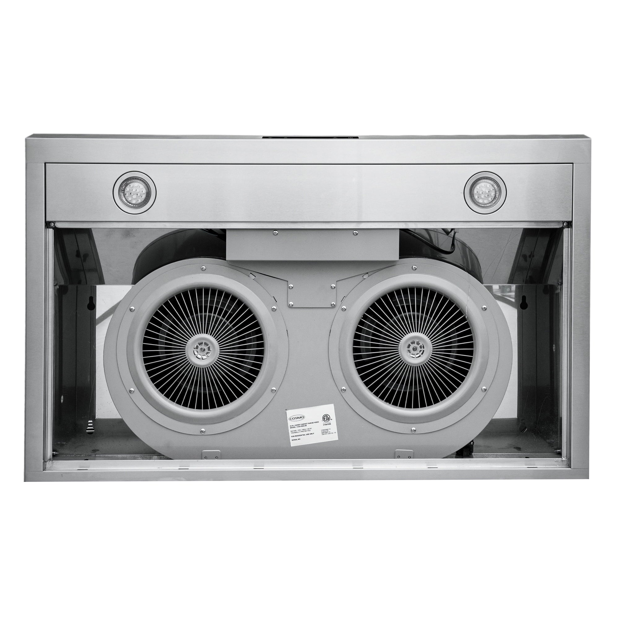 36 in. Under Cabinet Range Hood with Digital Touch Controls in Stainless Steel