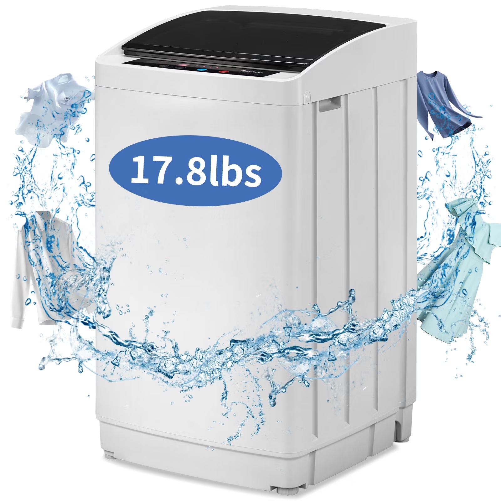 Ktaxon 17.8lbs Portable Fully Automatic Washing Machine W/ Drain Pump