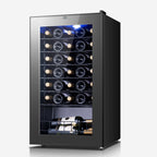Yeego Wine Refrigerator Cooler, 34 Bottle Small Wine Fridge, Mini Freestanding Wine Cellars for Home, Office