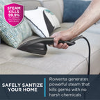 Rowenta IXEO Full Size Steamer for Clothes with Ironing Board, Garment Steamer, 65 Inch, 1500 Watts, Portable, QR1410