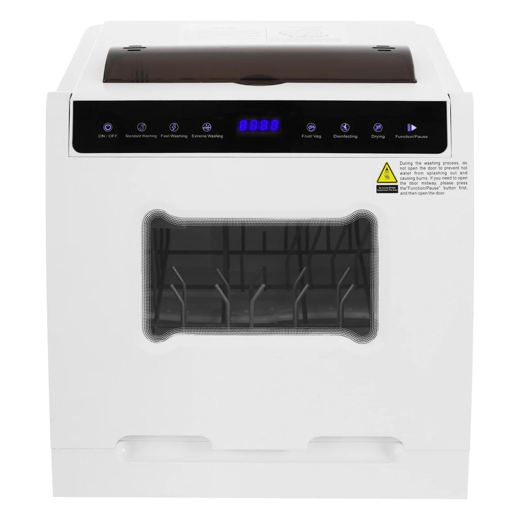 Compact Dishwasher, 18.11in Width with 4-6 Place Settings, 5 Wash Modes and Disinfection Function, Ideal for Apartments and RVs