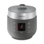 CUCKOO CRP-ST0609FG 6-Cup (Uncooked) / 12-Cup (Cooked) Twin Pressure Rice Cooker & Warmer with Nonstick Inner Pot, 16 Menu Options, 3 Voice Guide, Auto Clean (Gray)