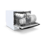 Midea Portable Countertop Dishwasher, 6 Place Settings, 8 Programs, White, MDC22P1AWW, New