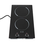 2100W Electric Induction Cooktop Stove Top 2-Burner Touch Control + Child Lock
