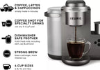 Restored Keurig KCK84NK K-Cafe C Single Serve K-Cup Pod Coffee, Latte and Cappuccino Maker, Nickel (Refurbished)