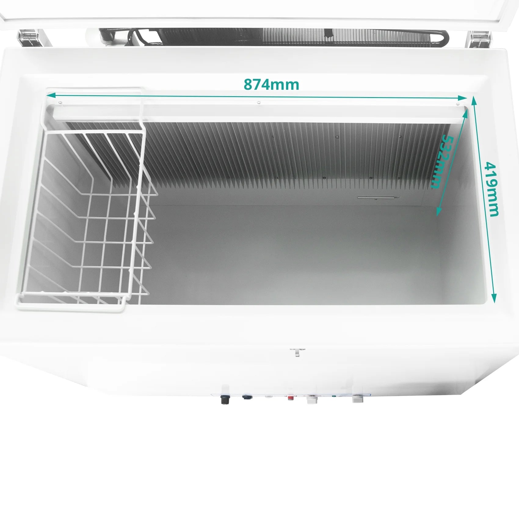 7 Cu ft Propane Chest Freezer LPG/110V 2 Way Freezer with Lock and Top Open Door Outdoor Camping