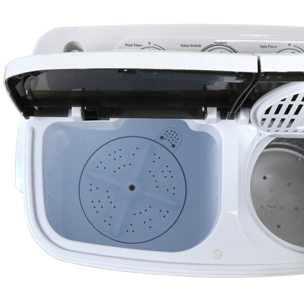 ZENY Mini Twin Tub Portable Compact Washing Machine Washer Spin Dry Cycle- 13lbs Capacity