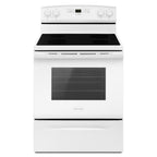 Brand New Amana® AER6303MFW - Freestanding 30" Electric Range - White - with Extra Large Oven Window 46" H x 27" D x 29" W