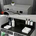 S-HOME Large Space 2-Tier Washer and Dryer Countertop with 2.75 Inch H Guard, 54 Inch W x 27.5 Inch D Topper for Laundry Room
