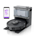 Shark PowerDetect? NeverTouch? Robot Vacuum and Mop, Self-Empty & Self-Refill, Bagless, 60-Day Debris Capacity HEPA Base, 30-Day Capacity Refill Tank, Pad Dry, RV2820YE