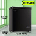DEMULLER 4.0 Cu.ft Deep Chest Freezer Mini Freezers Top Open Door Rmovable Storage Baskets New Black