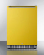 24 Inches Wide Built-In All-Refrigerator, ADA Compliant, Yellow, RHD