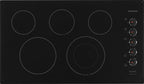 Frigidaire Ffec3625u 37" Wide 5 Burner Electric Cooktop - Black