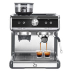 2024 New Espresso Machine with Grinder 20 Bar Pump, 2.8L Removable Water Tank Semi Automatic Coffee Maker with Grinder, Milk frother, Ideal for Small Families and Offices