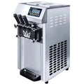 SHENGJINSH Pre-cooled Commercial Ice Cream Machine, 3 Flavors Countertop Soft Serve Ice Cream Maker