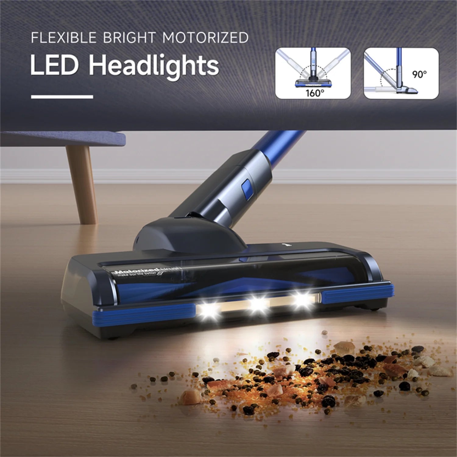 Lubluelu Free-Standing Vacuum Cleaner 25KPa,Powerful Lightweight Cordless 6 in 1 Stick Vacuum Cleaner for Carpet Floor Pet Hair Home