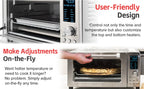 NuWave Bravo 21-Qt Toaster oven, 1800W New Oven & Air Fryer Combo, Convection Toaster Oven Countertop, Pizza, Large
