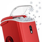 KISSAIR Nugget Ice Maker Countertop with Soft Chewable Pellet Ice, Portable Ice Machine with Handle, 35lbs/24H, Grey
