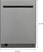 Kenmore 24�?Built-In-Dishwasher w/ 3rd Rack & Turbo Dry with Pocket Handle-SS