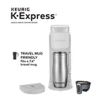 Keurig K-Express Coffee Maker, Single Serve K-Cup Pod Coffee Brewer, Warm Stone