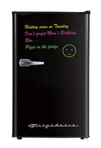 Frigidaire 3.2 Cu Ft Retro Dry Erase Compact Fridge, (EFR331-BLACK), Black