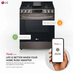 LG LSGL5833F 5.8 Cu. Ft. Stainless Steel Slide-In Gas Range