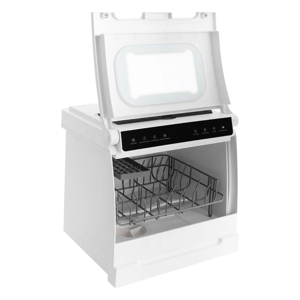 Compact Dishwasher, 18.11in Width with 4-6 Place Settings, 5 Wash Modes and Disinfection Function, Ideal for Apartments and RVs