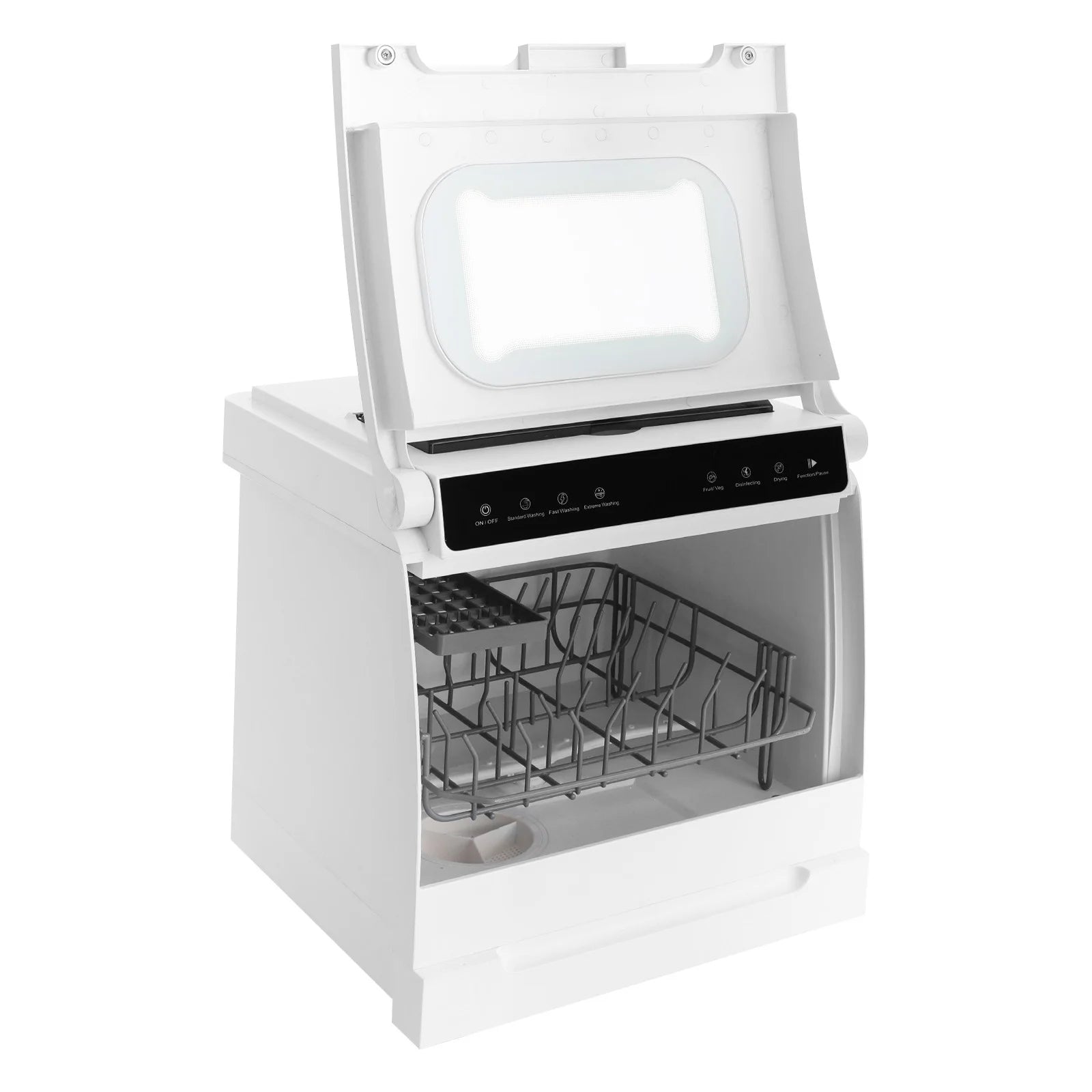 Compact Dishwasher, 18.11in Width with 4-6 Place Settings, 5 Wash Modes and Disinfection Function, Ideal for Apartments and RVs